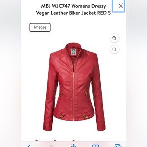 Women’s NWT   gorgeous Vegan leather Biker Jacket. 🔥🔥sz small / Made By Johnny